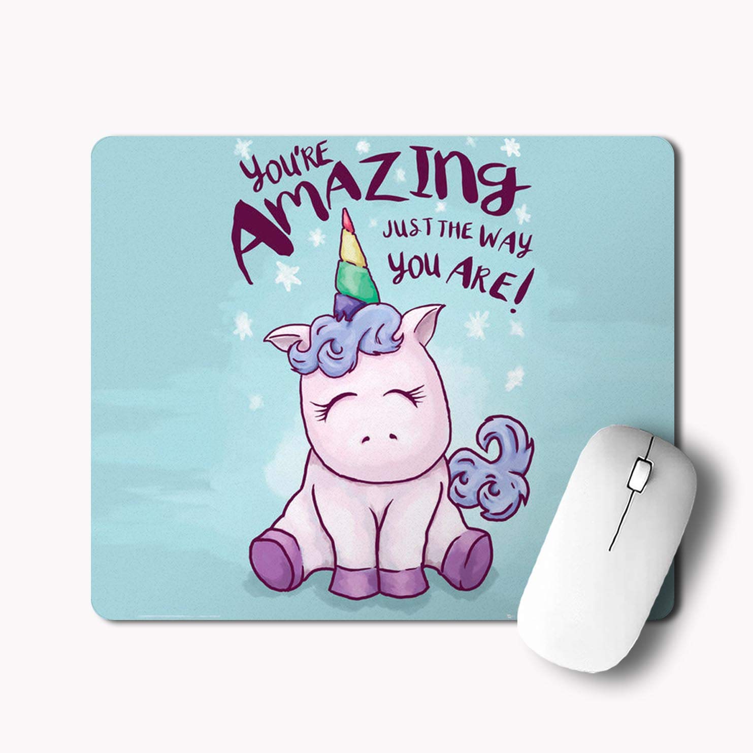 iKraft Mouse Mat (220mm x 240mm x 2mm) Gaming Mouse Pad, Non-Slip Rubber Base, Waterproof Surface, Premium-Textured, Compatible with Laser and Optical Mice | Cute Unicorn Print (B07H8JNRL4) Amazon Price History, Amazon Price Tracker
