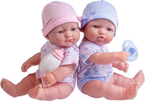 Miniatura 10 de JC Toys Berenguer Boutique Realistic La Newborn - Juego de regalo de vinilo lavable de 125 pulgadas  Juego de regalo temático azul y rosa con