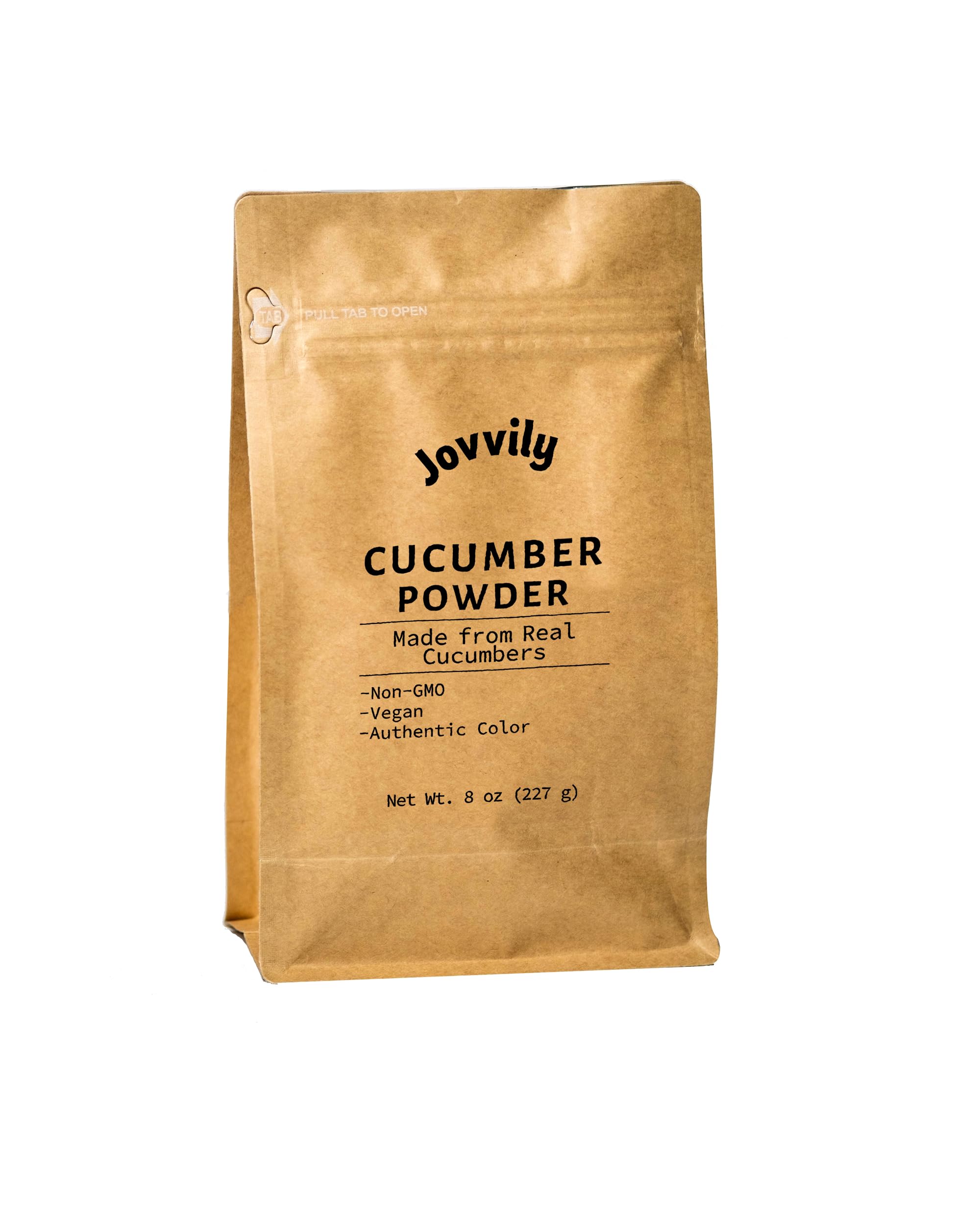 Jovvily Cucumber Powder - 8 oz - Real Cucumbers - Fine Green Powder