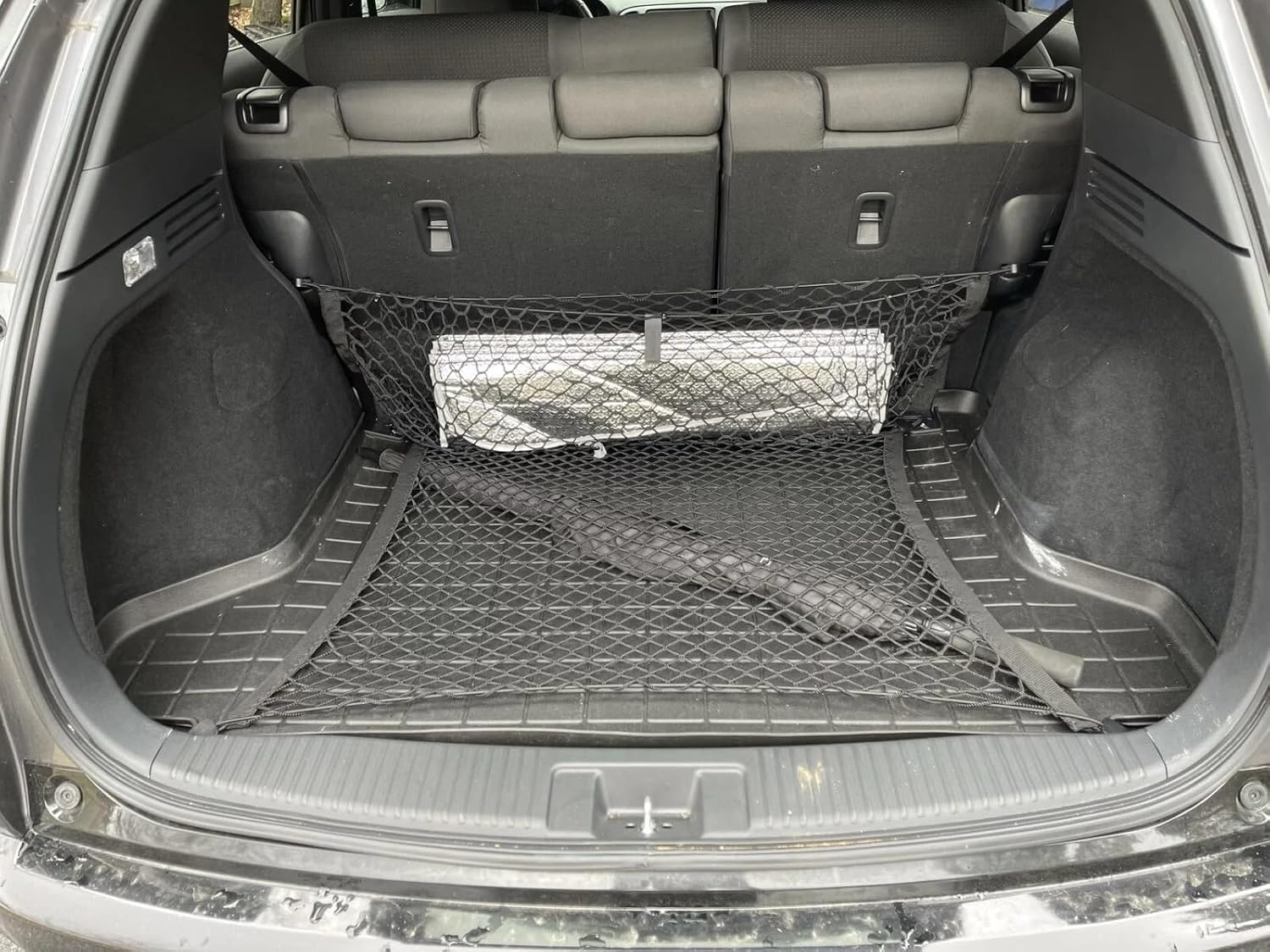 (Qty.2) Rear Trunk Organizer Cargo Nets for Honda HR-V 2016-2025 – Floor+Envelope Style Cargo Nets for SUV Truck – Premium Mesh Elastic Car Trunk Organizer – Compatible with Honda HR-V