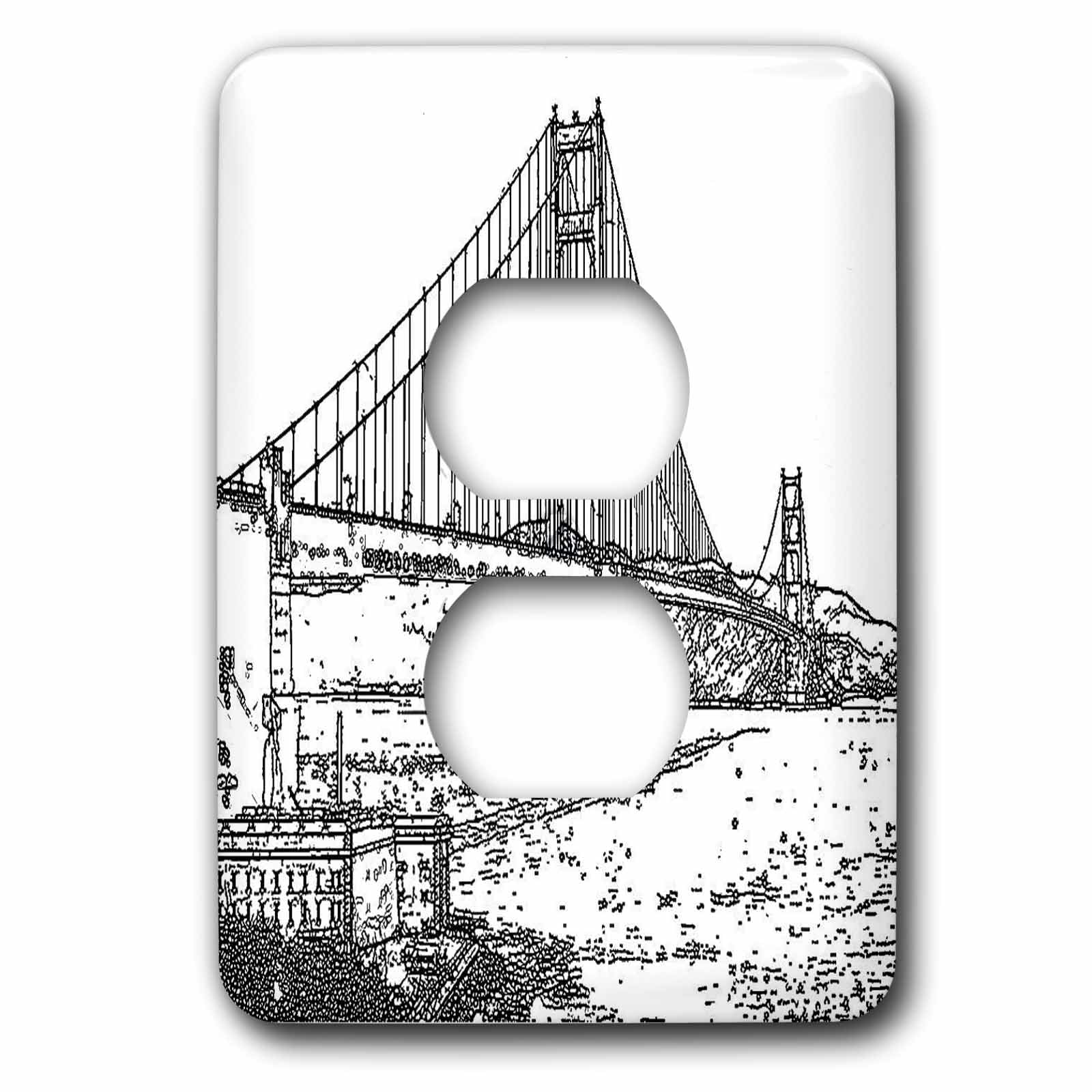Bouchon de prise d'art lsp_21693_6 Golden Gate San Francisco, finition haut de gamme