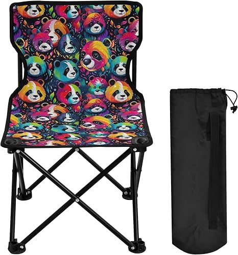 Miniatura 4 de Al aire libre plegable lindo panda animal camping sillas para adultos silla de camping portátil silla de césped ligero 202a4946