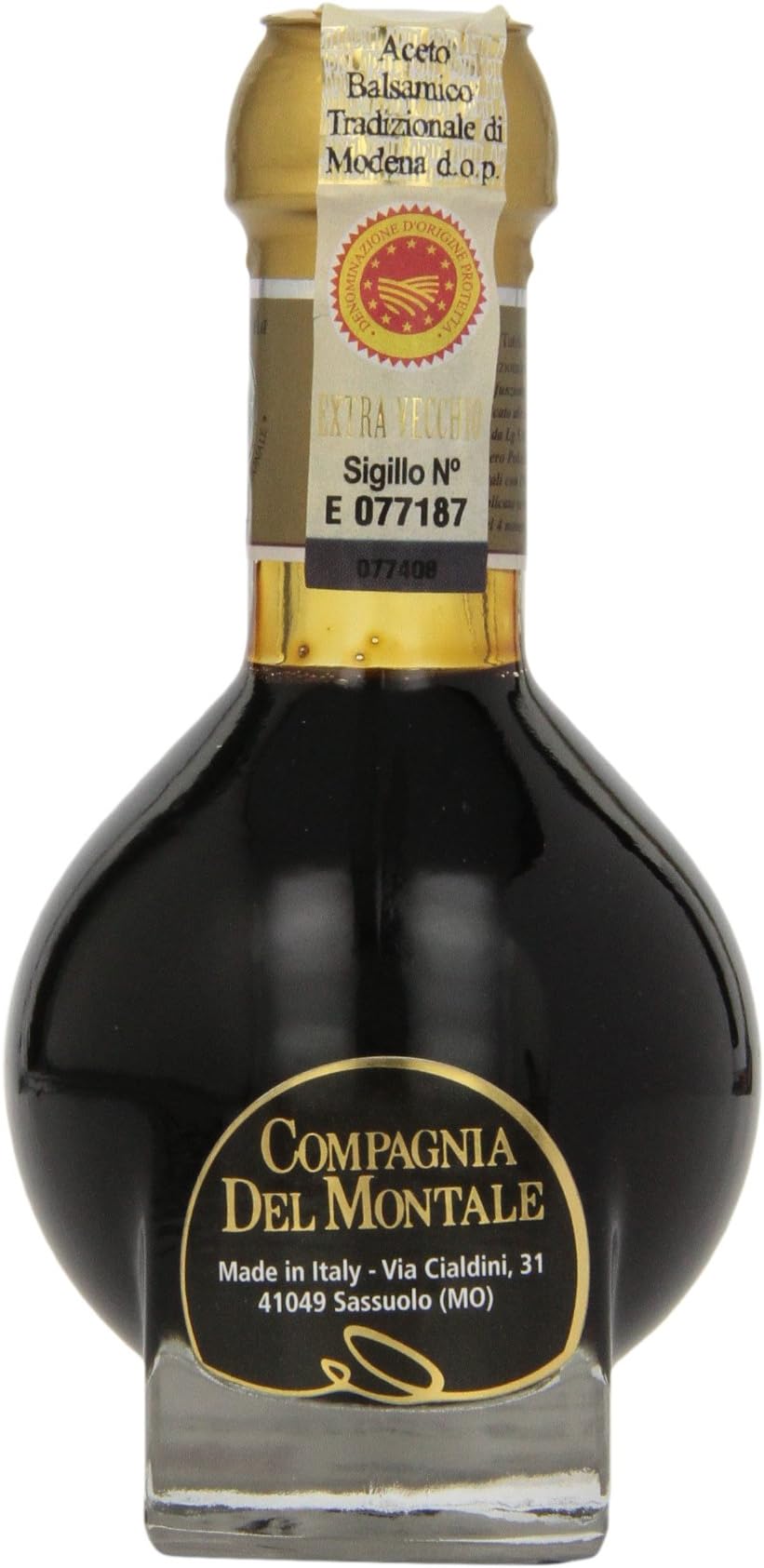Compagnia Del Montale Aceto Balsamico Tradizionale di Modena DOP ExtraVecchio, 3.38 oz., (100 ml)