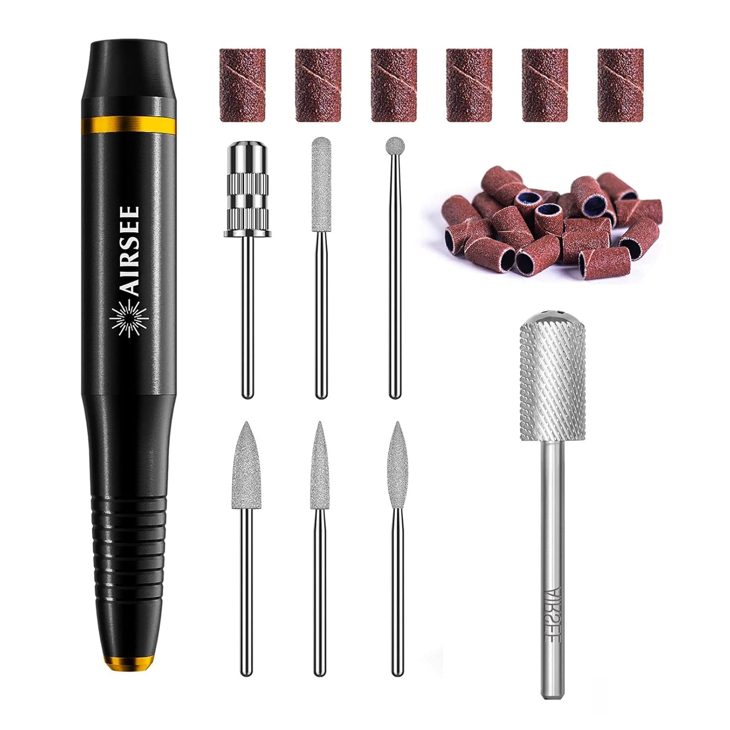 AIRSEE USB Portable Electric Nail Drill Professional Efile