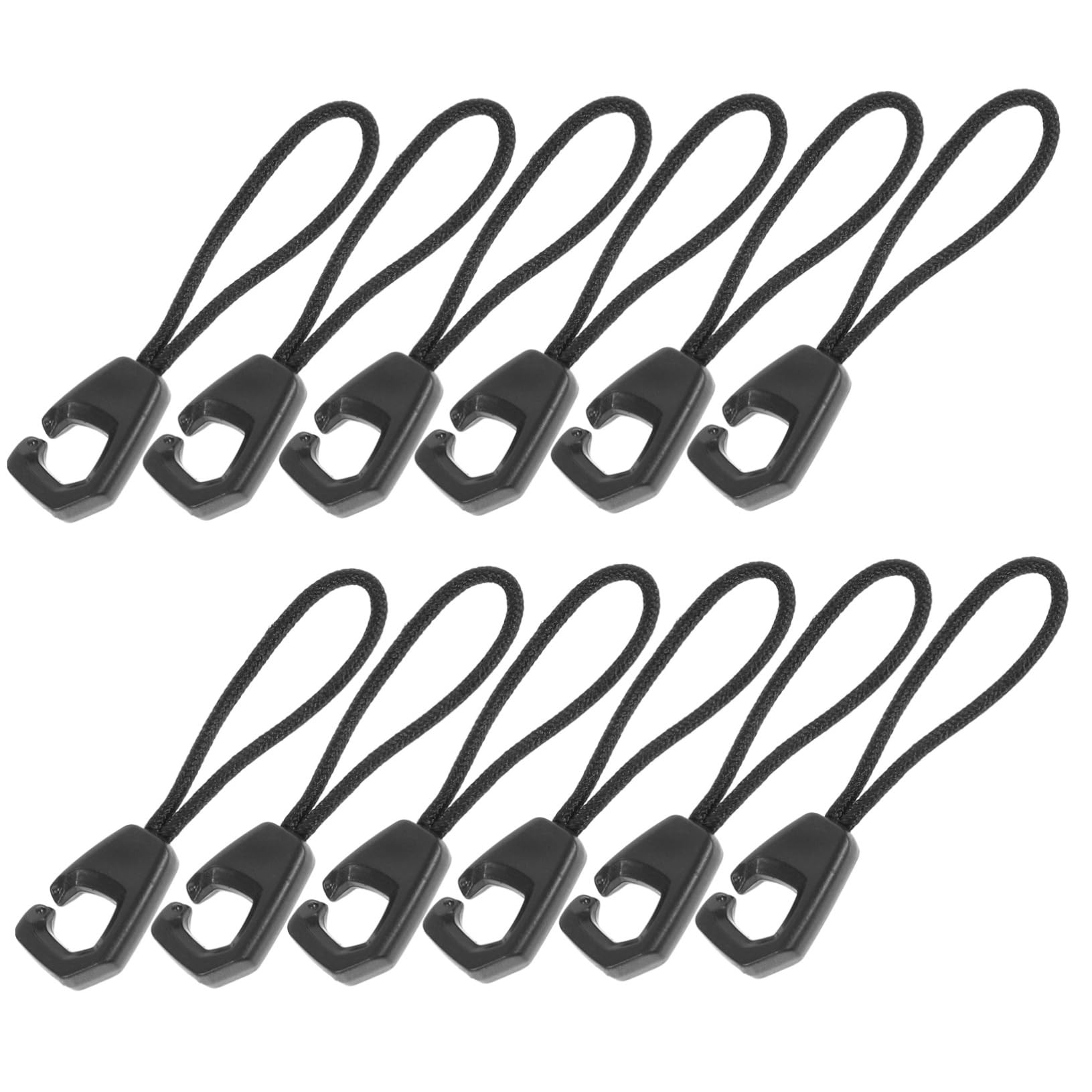 BELLIFFY 2sets Simple Generous Style Zipper Puller Universal Fit for Backpacks Coat Suitcase Sportswear 100pcs*2