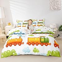 Vista 16 de Feelyou Juego de funda de edredón de camión de bomberos, edredón de coche de policía para decoración de habitación de niños, colcha de ambulancia