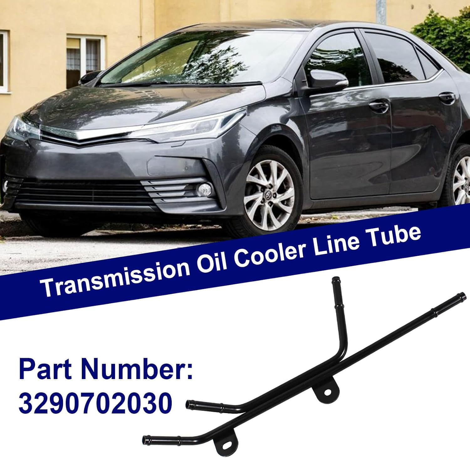 ZNB 32907-02030 Transmission Oil Cooler Line | For Toyota Corolla Matrix 2003-2008, Inner Radiator Hose