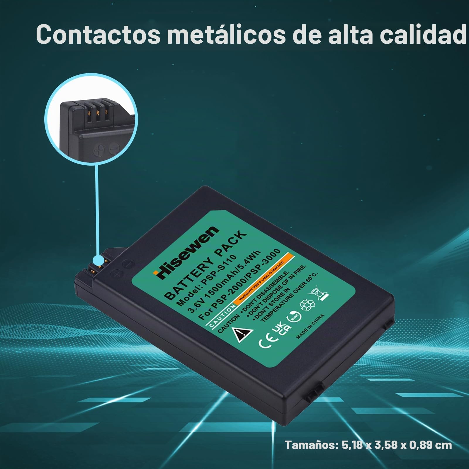 Batería de iones de litio para Sony PSP 3000/PSP 2000, PSP-3000, PSP-3001, PSP-3001, PSP-3000, PSP-3001, PSP-3002, PSP-3004, PSP Slim Console