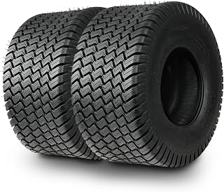 TRIPOWER 20x10.00-8 Lawn Mower Tires - 20x10x8 Tires for Lawn Mower Garden Tractor and Utility Cart, 4PR Tubeless, 1190lbs Capacity, Set of 2