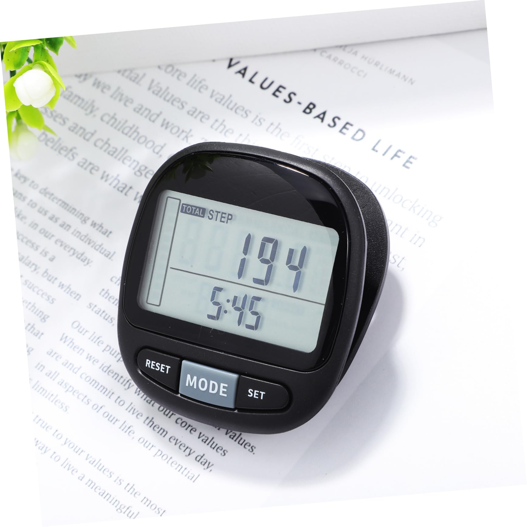 TOYANDONA Schrittzähler Clip Pedometer für Outdoor Aktivitäten Tragbarer Akkurater Schrittzähler mit Speicher und Benutzerfreundlich für Fitness und Gesundheit