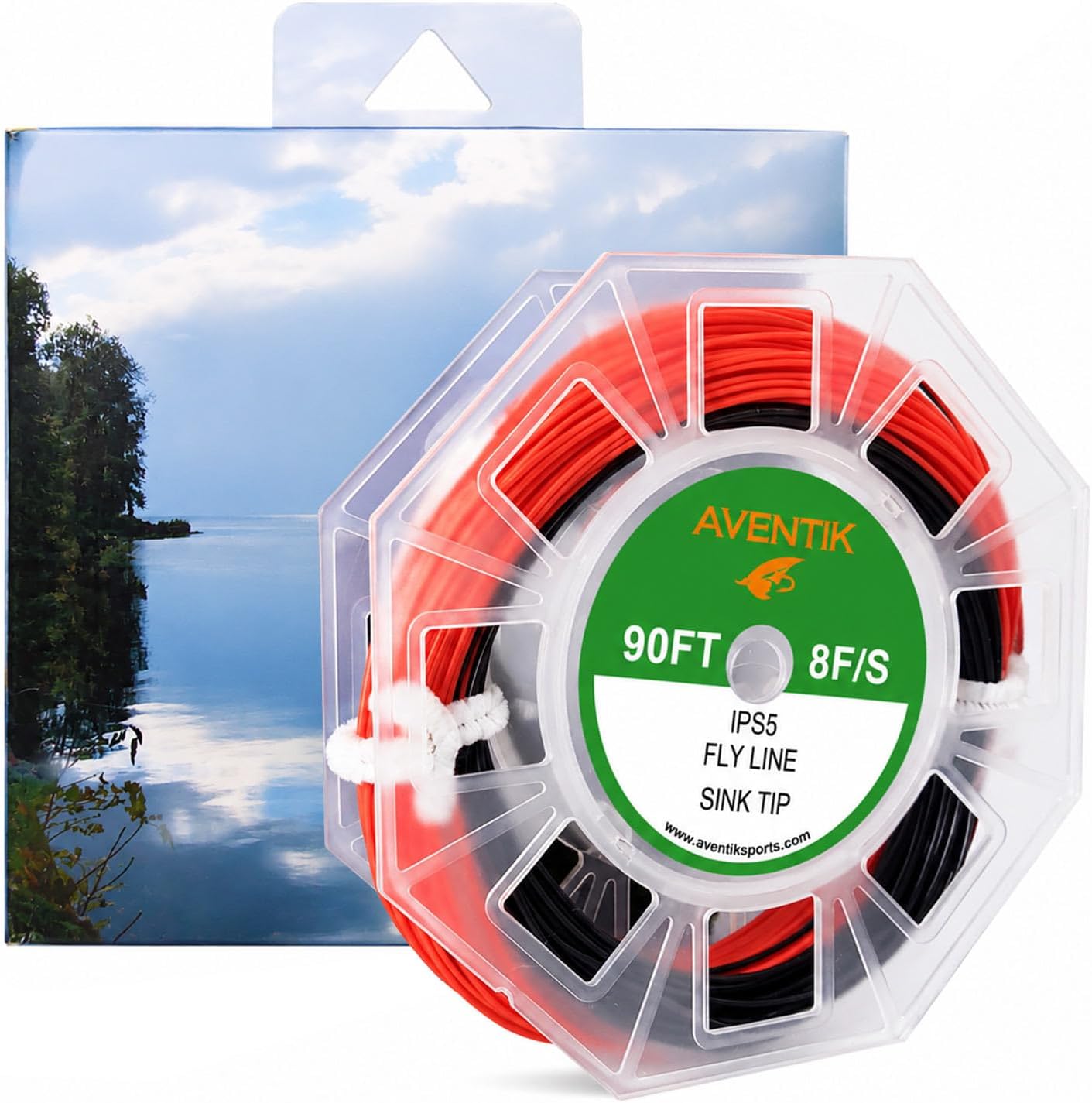 Aventik Fly Line Sinking Tip Full Sinking Fly Fishing Line Weight Forward Fast Sinking Line with 1 or 2 Welded Loop IPS3/IPS5