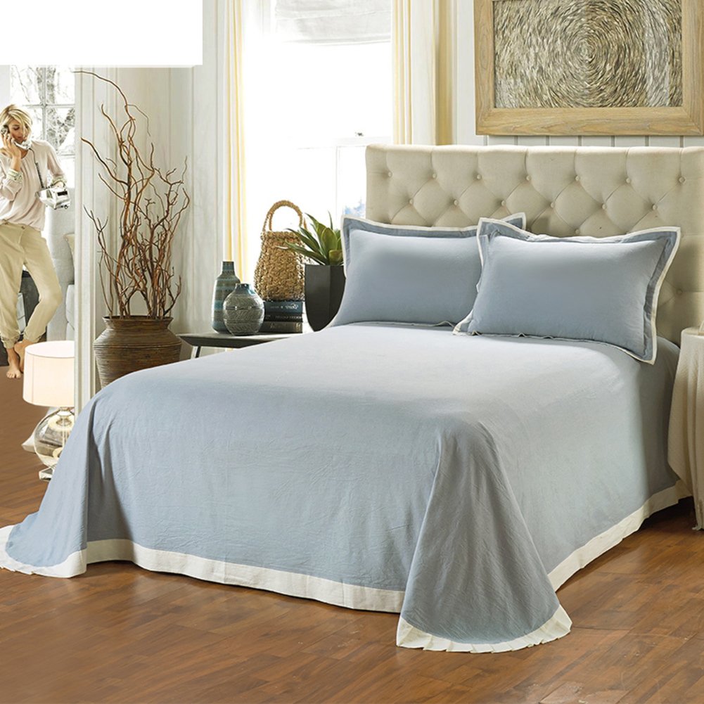 Draps en coton lavé pour une chambre épurée et cocooning