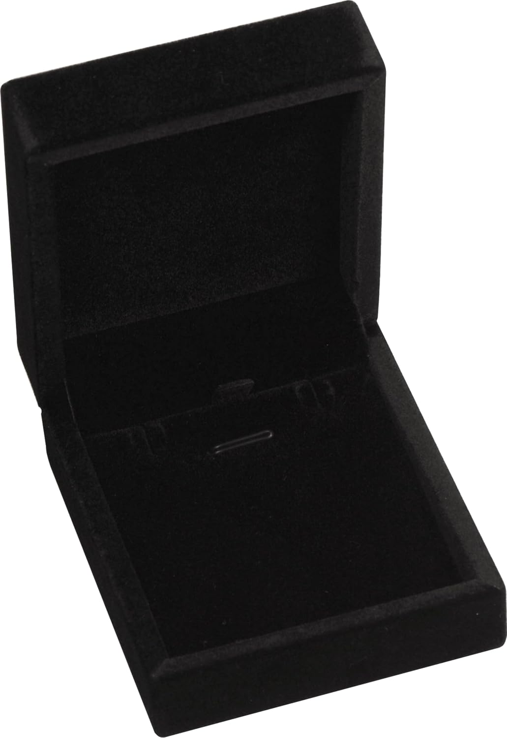 LAODA Necklace Pendant Chain Jewelry Gift Box Soft Touch Premium Velvet Material Necklace Earrings Sets Storage Holder Box for Women Men Size 2.9"(W)*3.4"(D)*1.5"(H) (1, Black)