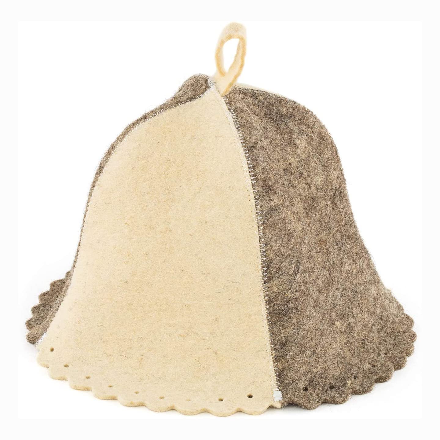 Ukrainian Wool Sauna Hat Gray White Colors - Sauna Hat Finnish - Ukraine Sauna Hat Wool - Russian Banya Hat for Men - Sauna Hat for Men - Sauna Hats Russian