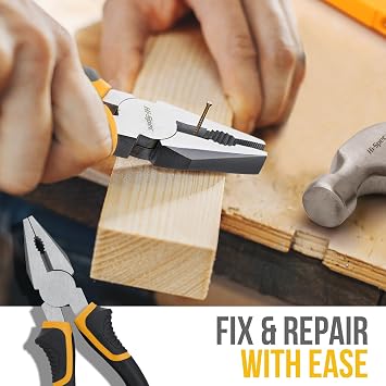 Hi-Spec Tool Set with Toolbox for Home, Office and DIY Repairs, Yellow