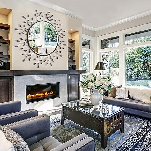 Miniatura 9 de Chende Espejo grande para decoración, espejo de sala de estar para pared