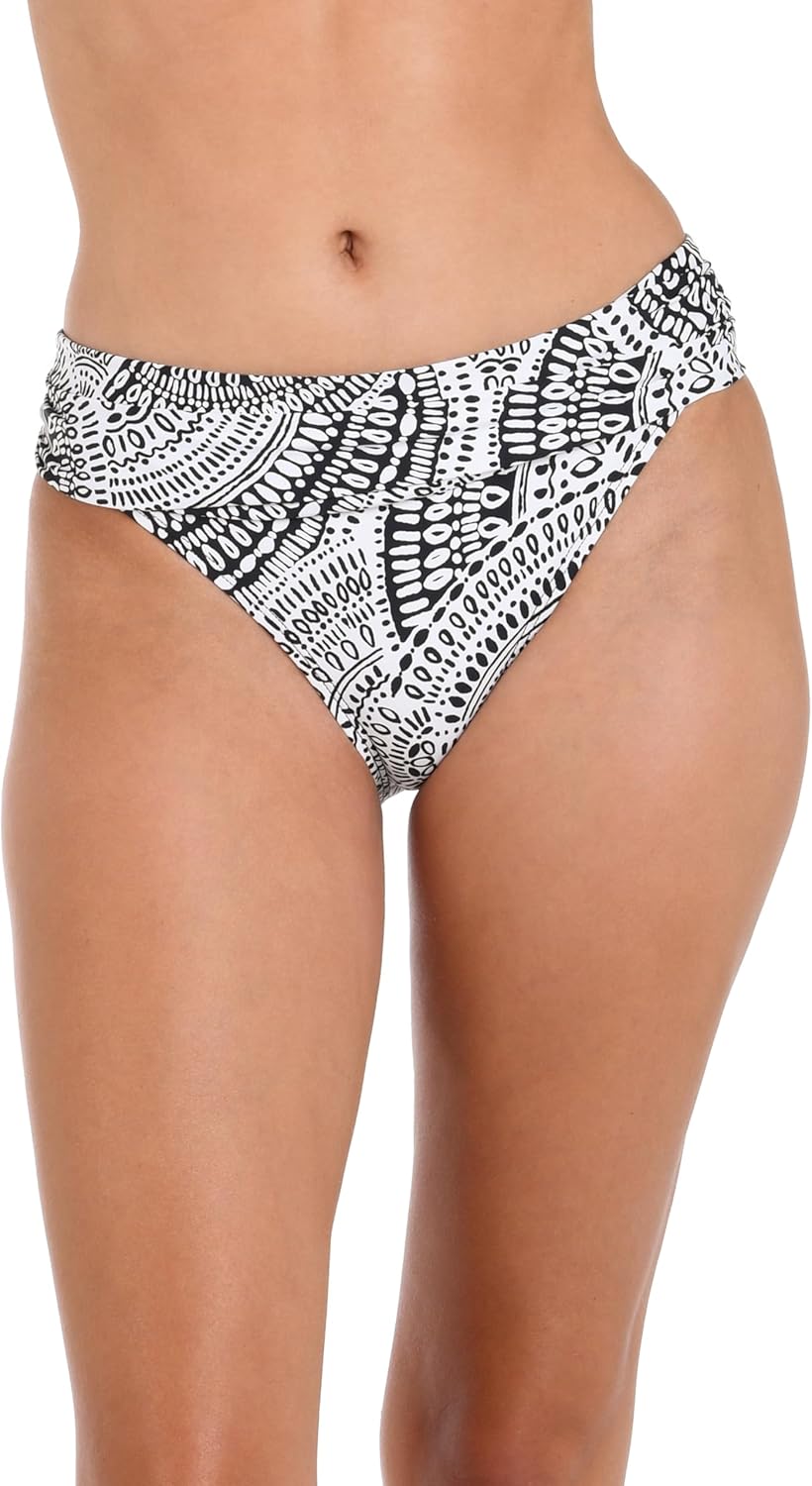 La Blanca Women's Shirred Band Hipster Swimsuit Bottom