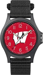 Relógio masculino Collegiate Pride 40 mm, Wisconsin Badgers