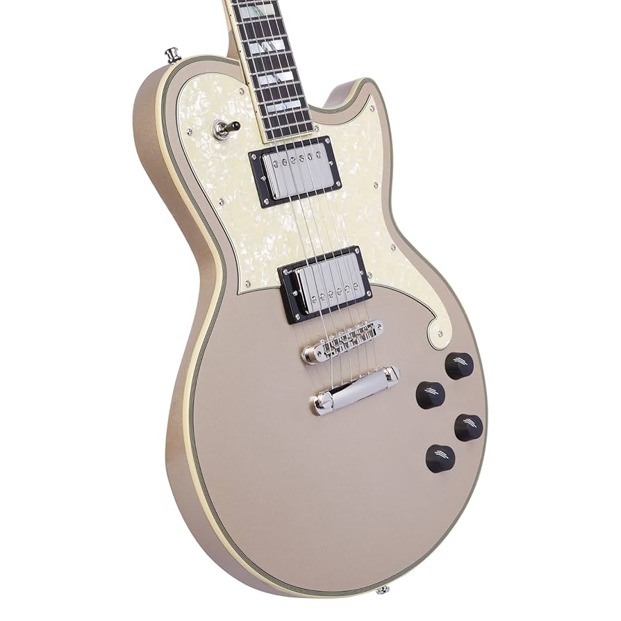 Amazon | D'Angelico Deluxe Atlantic, Desert Gold | エレキ