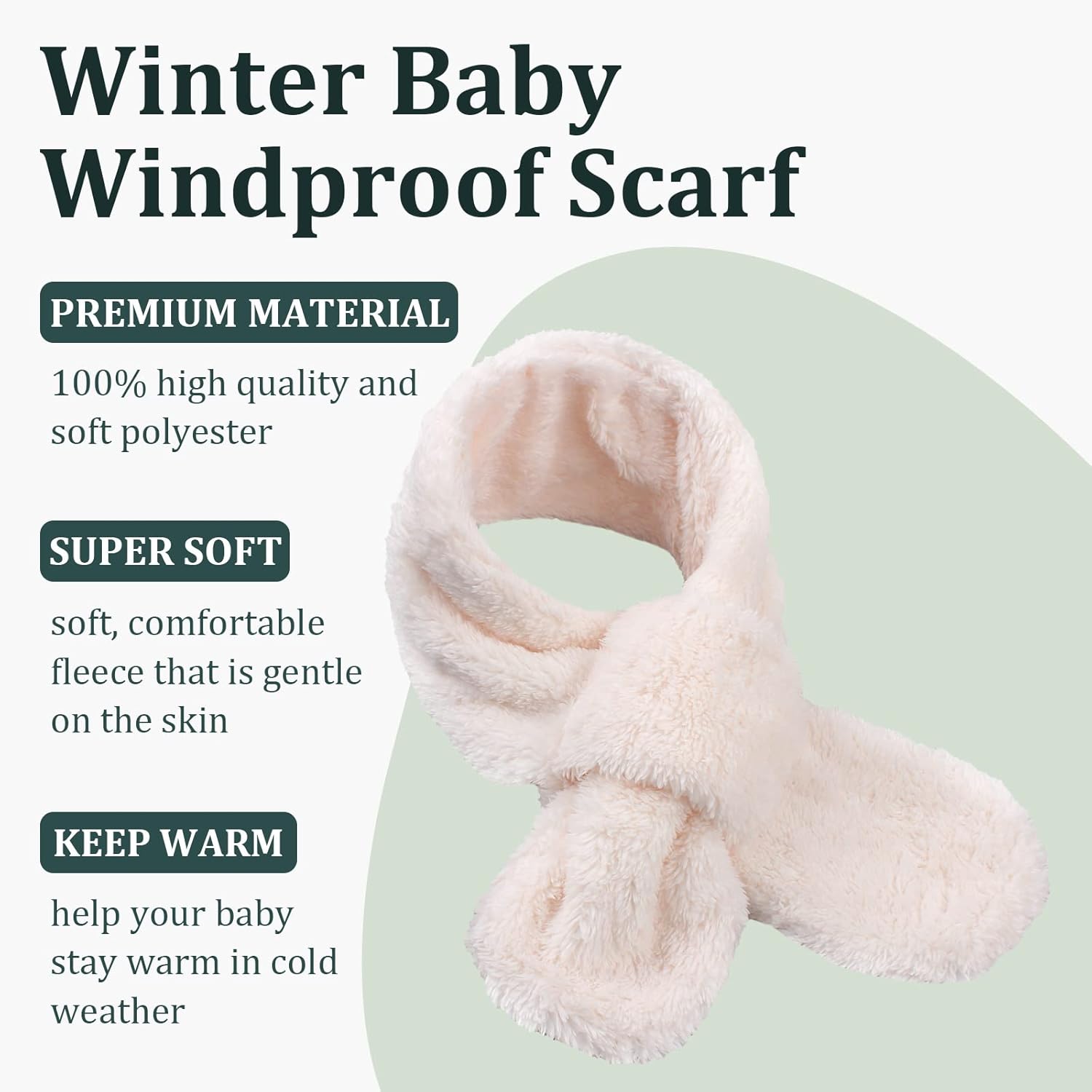 JANGANNSA Fleece Kids Scarf - Warm Winter & Autumn Neck Warmer for Boys & Girls 1-6Y - Image 2