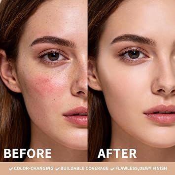 KIMUSE Color Correcting Baked Foundation & Color-Changing White Foundation Cream Stick
