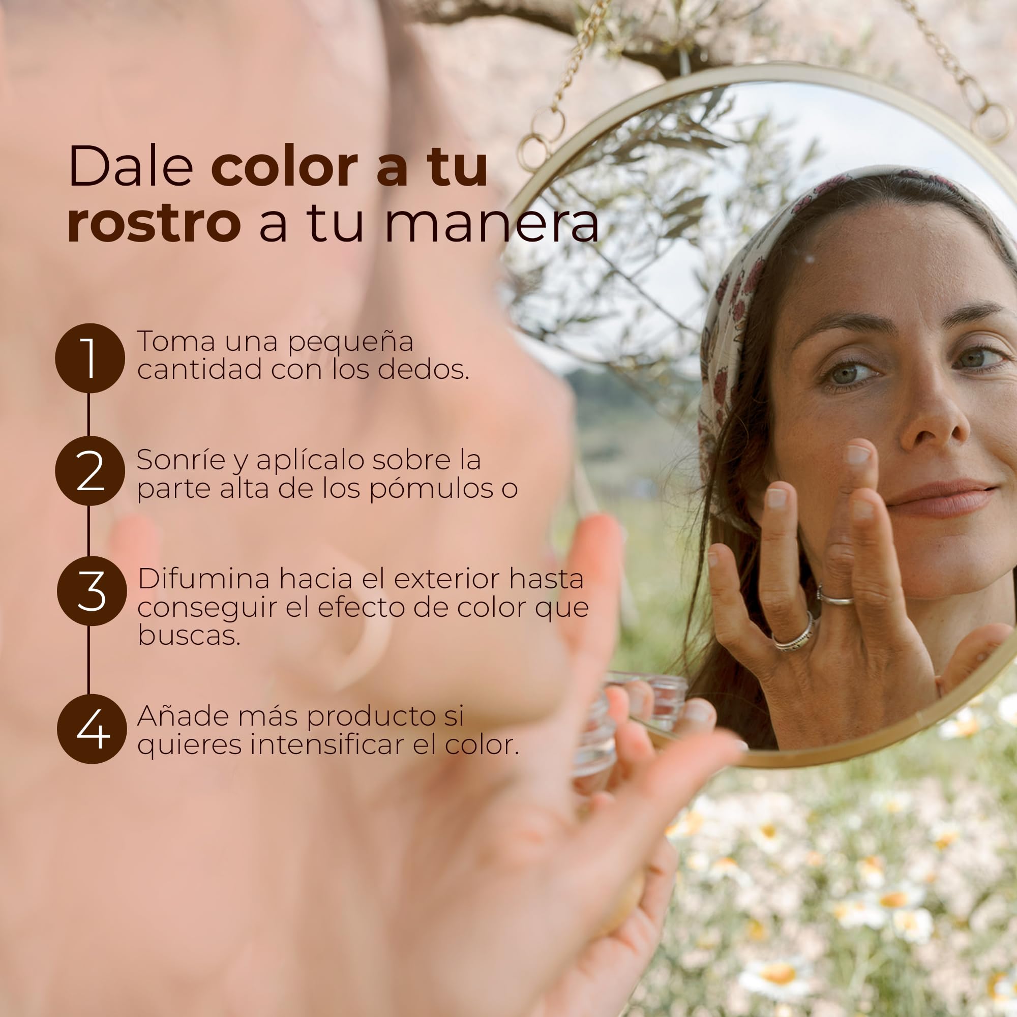 Colorete en Crema y Color Labios 10g - Beso de Sol Multifunción