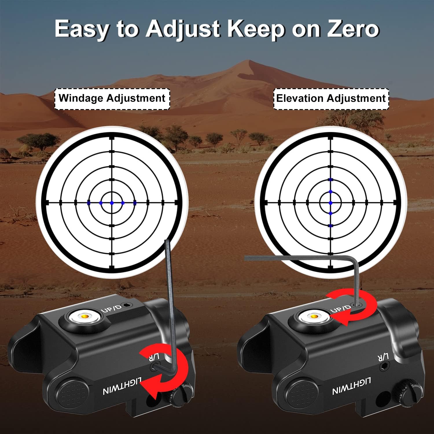 LIGHTWIN Red/Green/Blue Laser Sight, Aluminum Ultra Low Profile Compact Picatinny Mount Laser Dot Sight, Strobe Mode Available, Magnetic USB Rechargeable Beams for Taurus G2c G2s G3 G3c