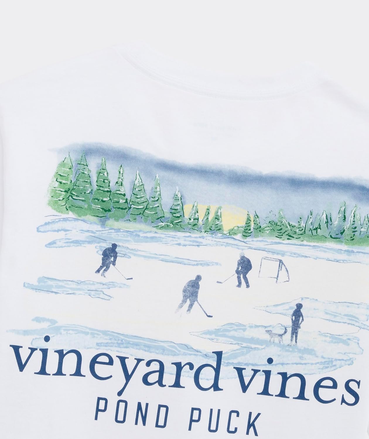 Vineyard Vines Boys' Boys' Painted Pond Puck Long Sleeve Pocket Tee