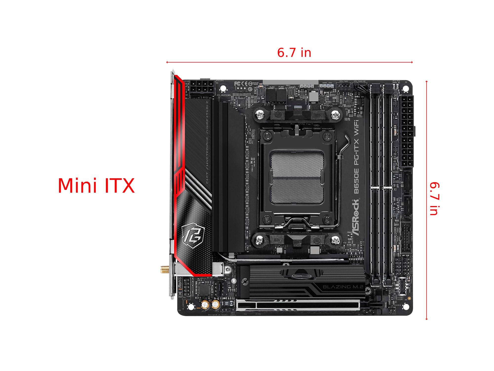 Amazon | ASRock マザーボード B650E PG-ITX WiFi AMD Ryzen 7000