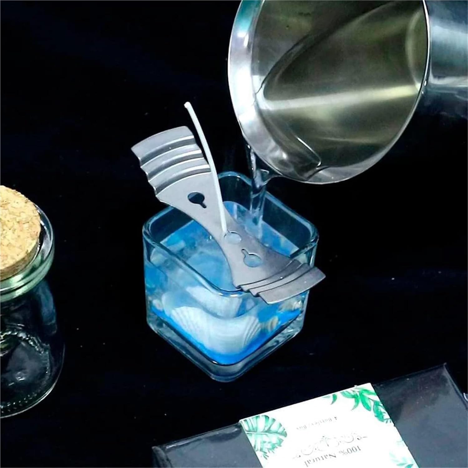 Candle Wick Holders 40-Pack Stainless Steel Candle Wick Centering Tools, for DIY Craft Lovers
