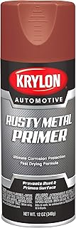 Krylon Automotive Rusty Metal Primer, Flat, Red, 12 oz, KA8647007, Red Rusty Metal Primer