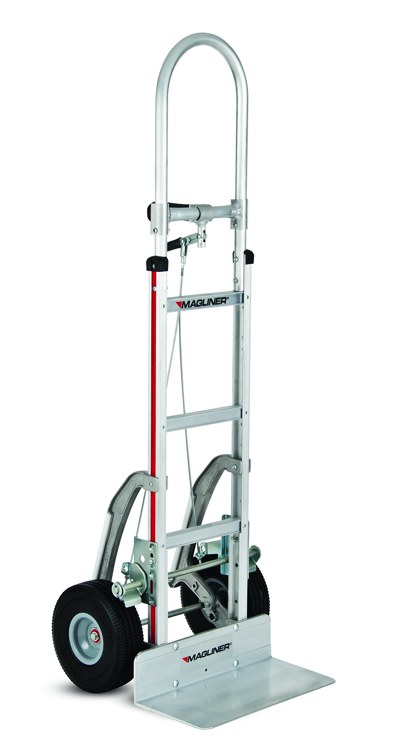Aluminum Paddle Brake Hand Truck by Magliner – Aluminum, Silver, Model NPK13CG2C5
