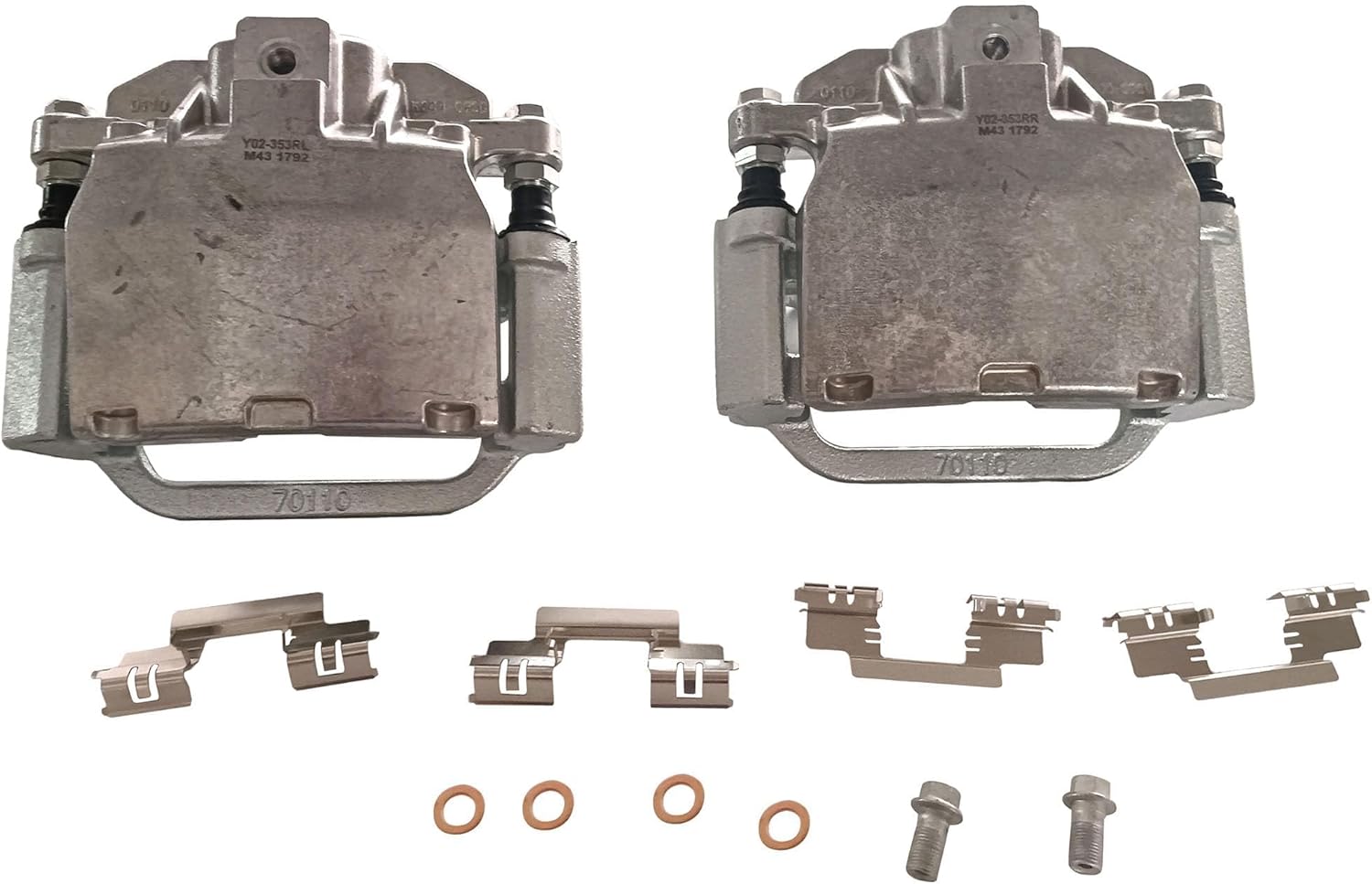 Rear Left and Right Side Disc Brake Caliper Assy W/Bracket for Chevy Silverado 1500/Tahoe/Suburban/Avalanche, for GMC Sierra 1500/Yukon, for Cadillac Escalade/ESV/EXT 18B5030 18B5031