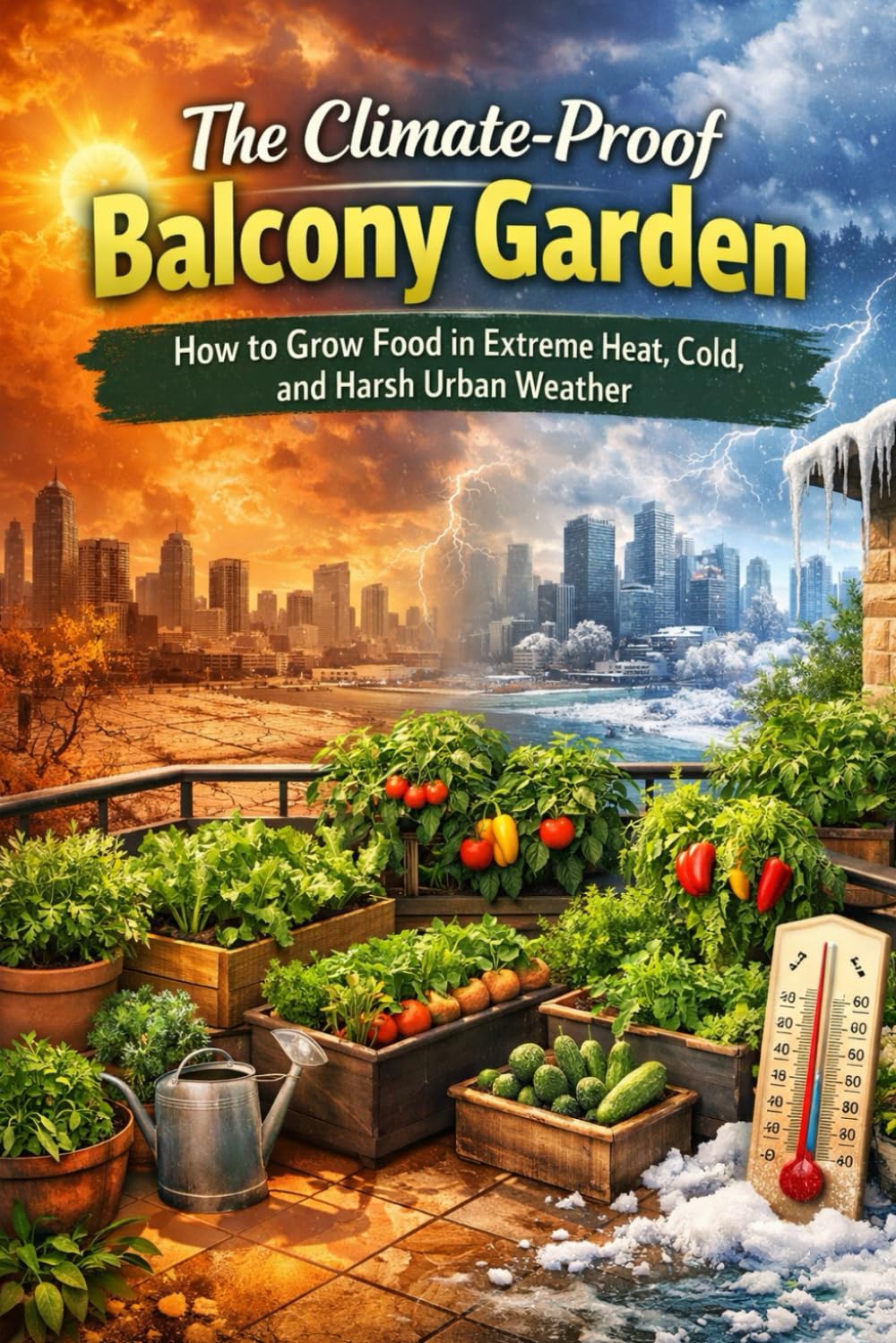The Climate-Proof Balcony Garden: How to Grow Food in Extreme Heat, Cold, and Harsh Urban Weather