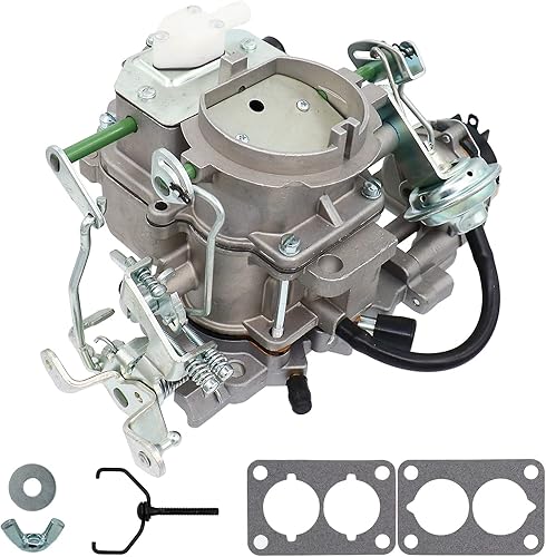 Miniatura 6 de NENKUTEN Carburador de 2 barriles para Jeep BBD 6 CYL 258Cu 4.2L 1983-1988 Jeep CJ7 CJ5 Wagoneer Choke Carb automático con juntas, reemplaza 8308,