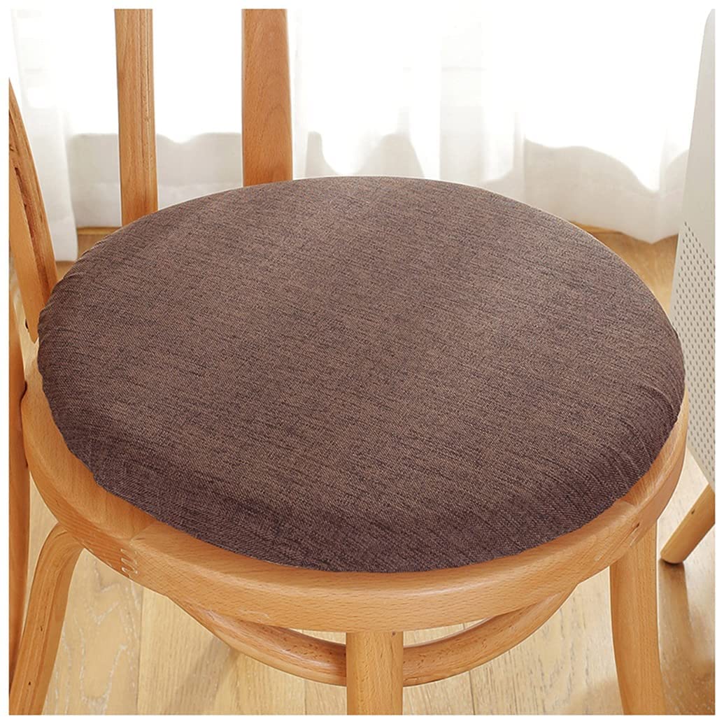 Coussin de chaise rond 45cm en mousse à mémoire de forme couleur 12 pour siège et tabouret