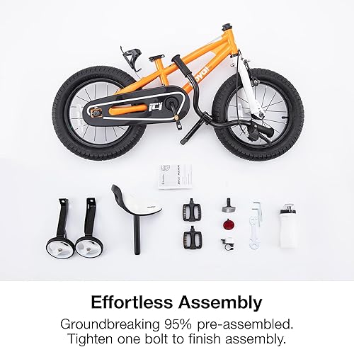 Miniatura 127 de RoyalBaby Kids Bike Freestyle Classic & EZ Balance Pedal Switchable Bicycle, 12 14 16 18 Inch, 3-10 Years Toddler to Big Kids Verde