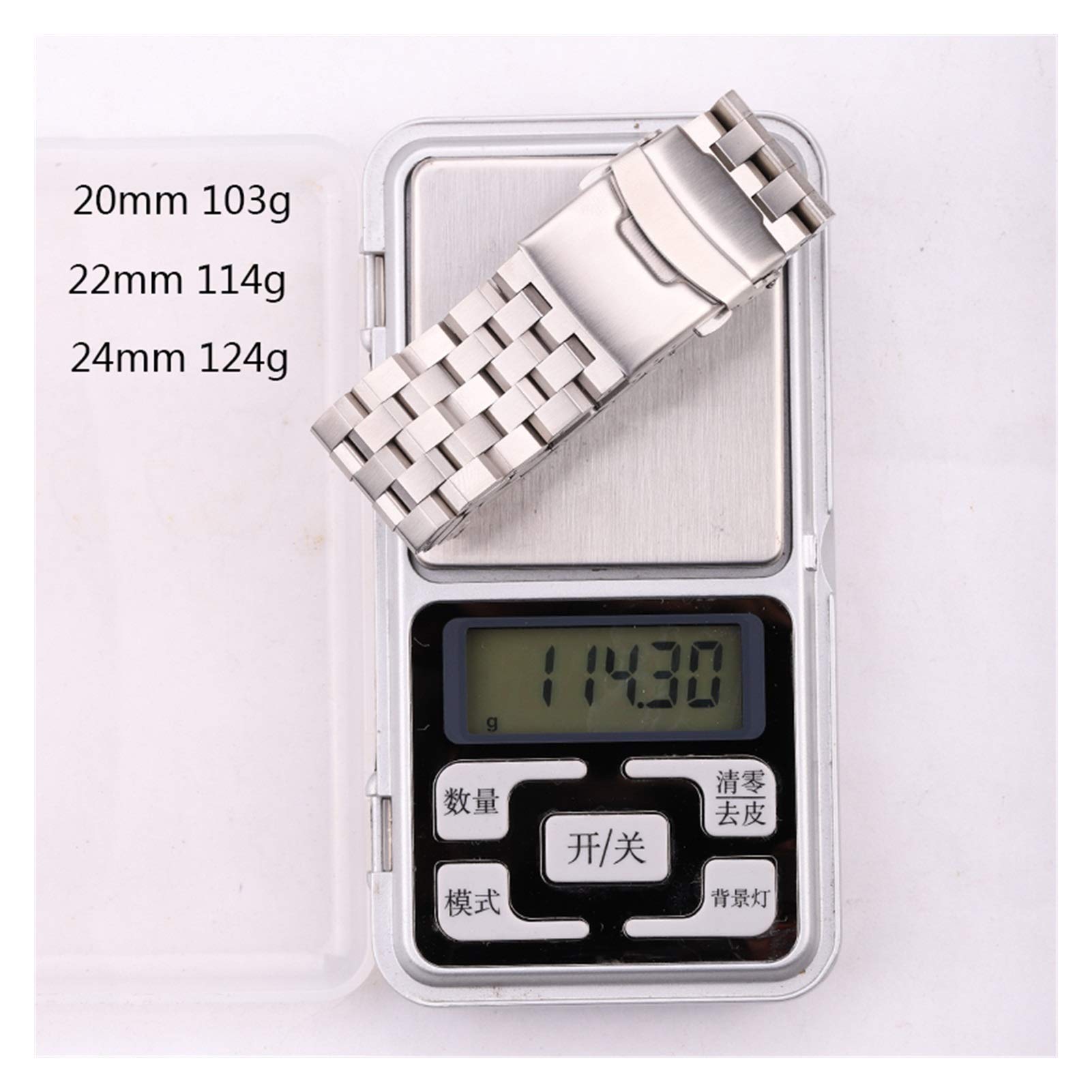 Pasek do zegarka Solidny pasek do zegarka ze stali Pasek do zegarka solidna bransoletka ze stali nierdzewnej zegarek z paskiem 18mm 20mm 22mm 24mm srebrne szczotkowane metalowe paski do zegarków kobie