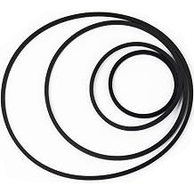 4pcs Square Drive Belt DVD CD LD Computer Optical Drive Belt Card Holder Drive Belt Thickness 1.5mm Diameter 23/31/50/66mm Compatible for Yamaha CDC Sony CDP