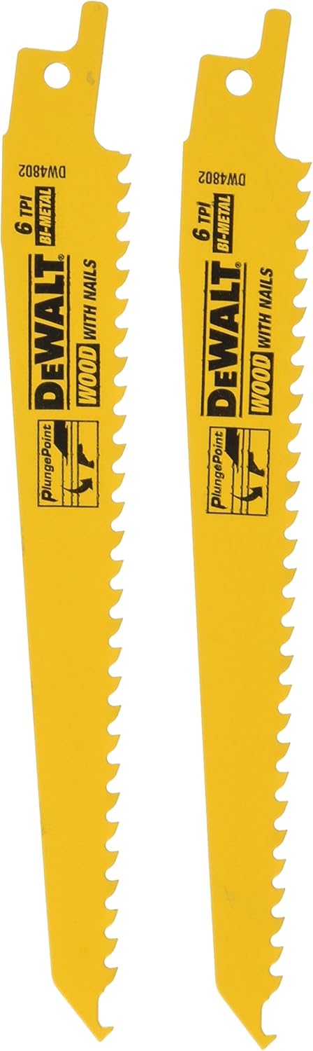 DEWALT 12-in 6TPI Wood Cut Recip Blad (Pack of 3)