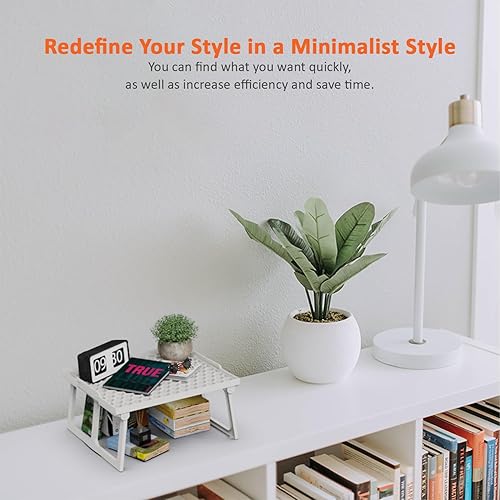 Miniatura 6 de ums Organizador de estante de plástico para armario de cocina, apilable, utilizable para tus especias, nevera, estante, congelador, despensa. 12 x