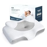 Cervical Pillow for Neck Pain Relief&comma; Hollow Design Odorless Memory Foam Pillows with Cooling Case&comma; Adjustable Orthopedic Bed Pillow for Sleeping&comma; Support for Side Back Sleepers