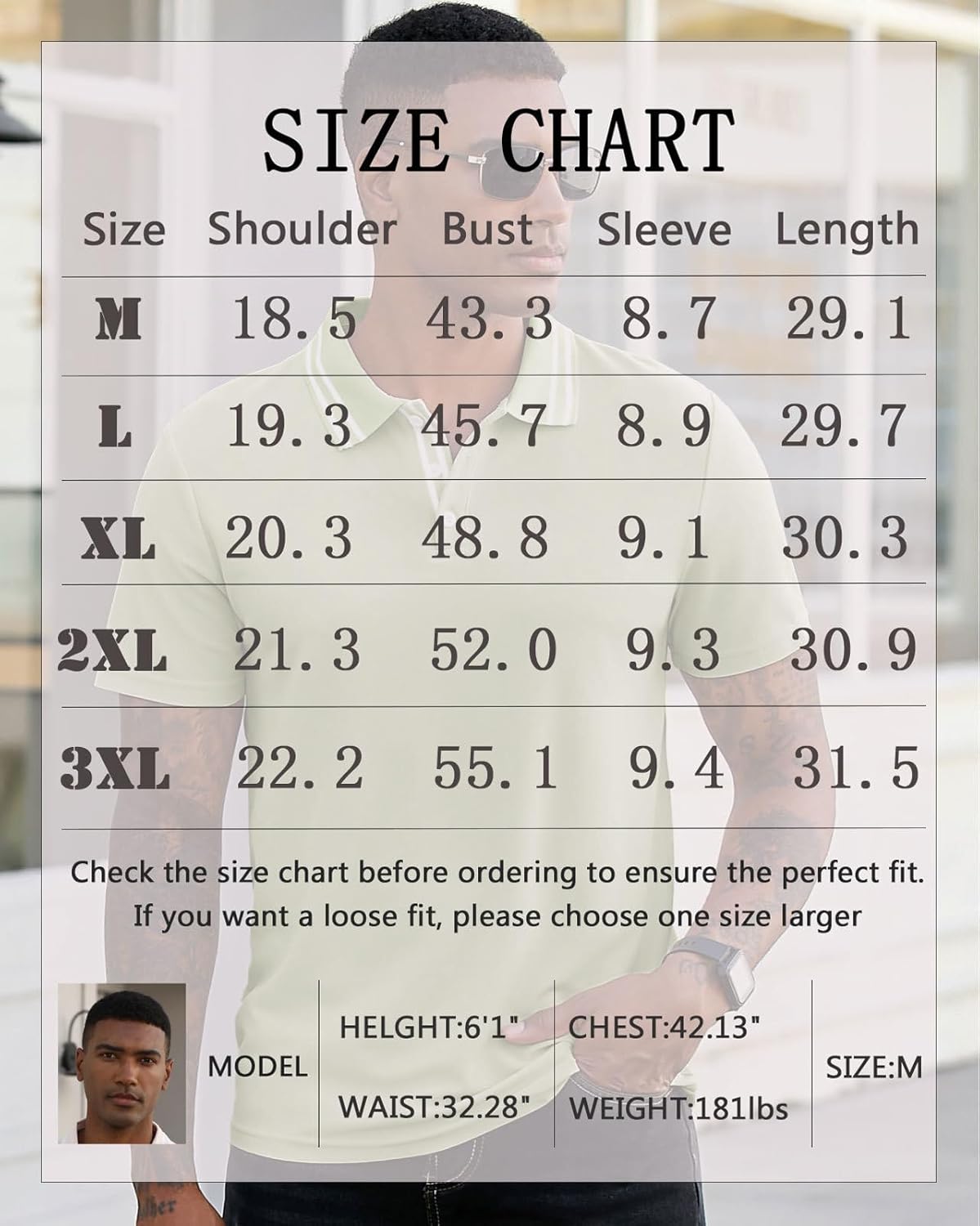 Mens Golf Shirts Athletic Polo Shirts Short Sleeve Lightweight Classic Collared Casual Slim Fit T-Shirt - Image 6