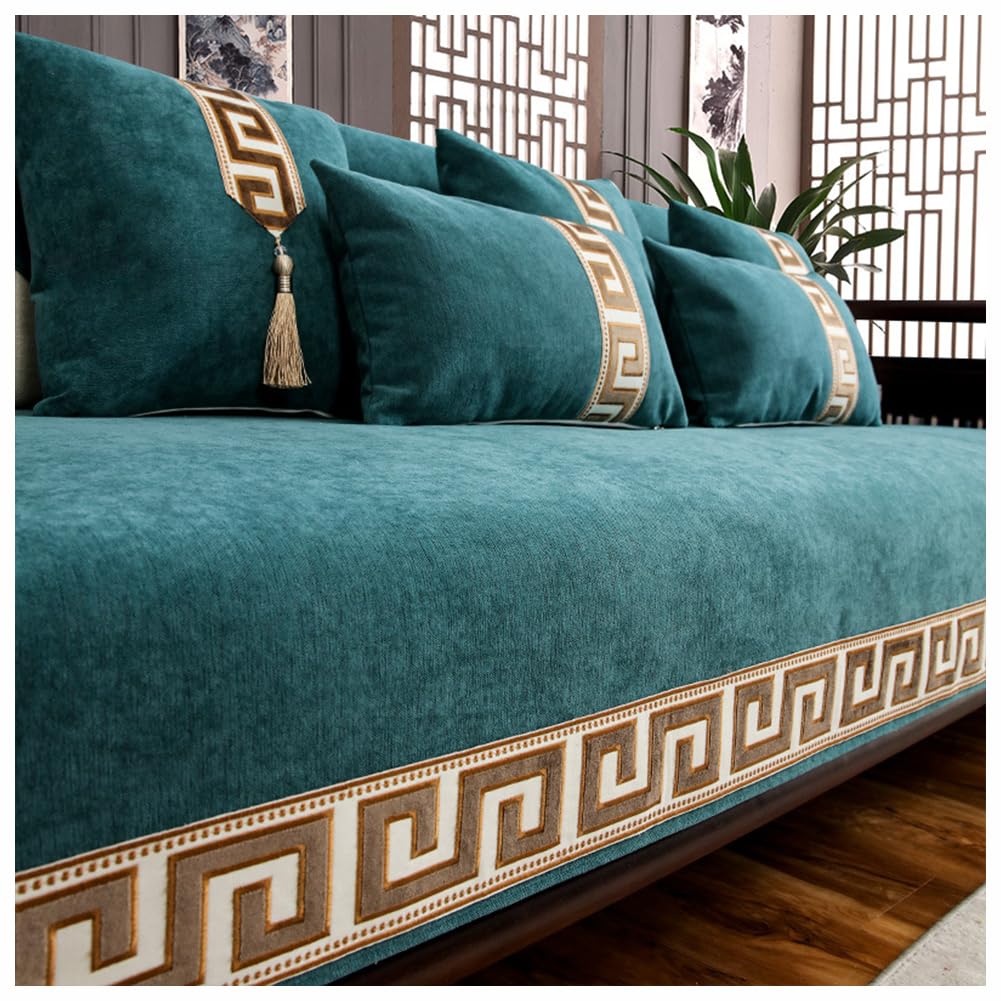 Housse de canapé universelle en chenille douce 110x160cm chic