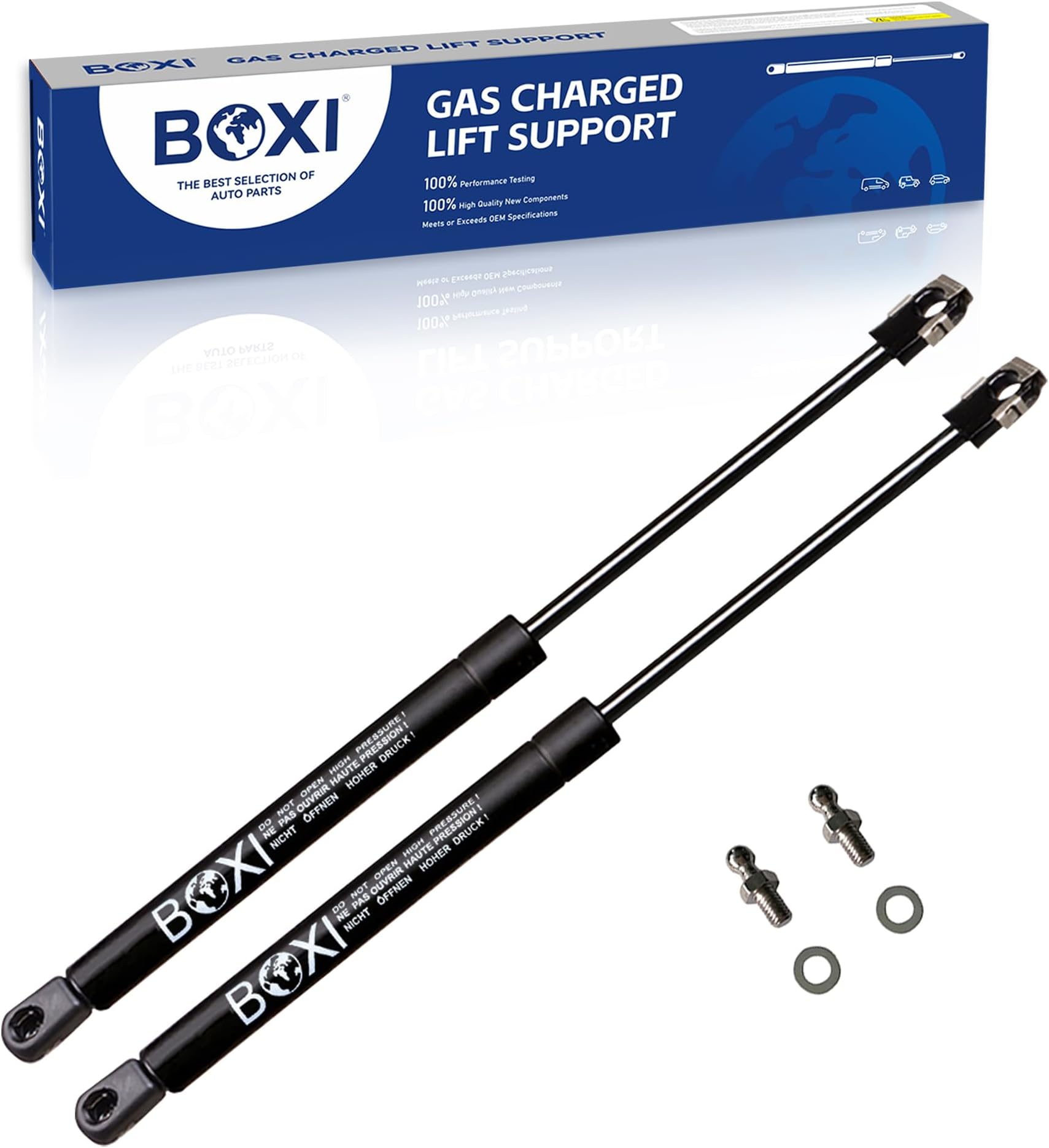 BOXI 2pcs Rear Trunk Gas Charged Lift Supports for Lexus SC300 SC400 Soarer 1991-2000 Coupe with Spoiler | Replaces SG429001 4508 6453029025