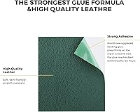Vista 4 de Cinta de parche de reparación de cuero para sofá, 3.5 x 60 pulgadas, autoadhesiva para sofá, asiento de auto, silla de oficina, muebles de cuero