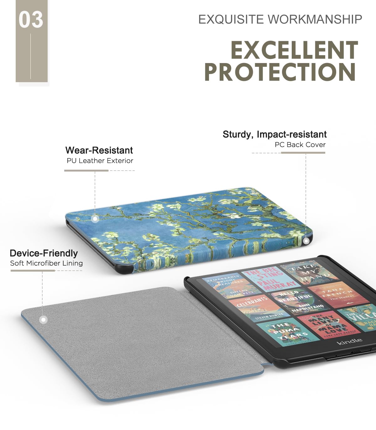 MoKo Case for All-new 7" Kindle Paperwhite 12th Gen 2024&Kindle Colorsoft Signature Edition 2024 - Image 4