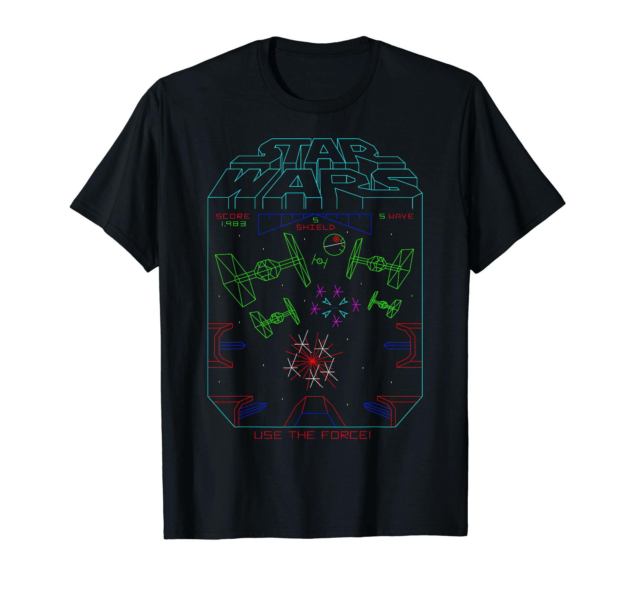 Star Wars Space Fight Vintage Arcade Graphic T-Shirt T-Shirt