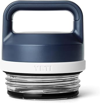YETI Rambler Bottle Chug Cap, Navy/White