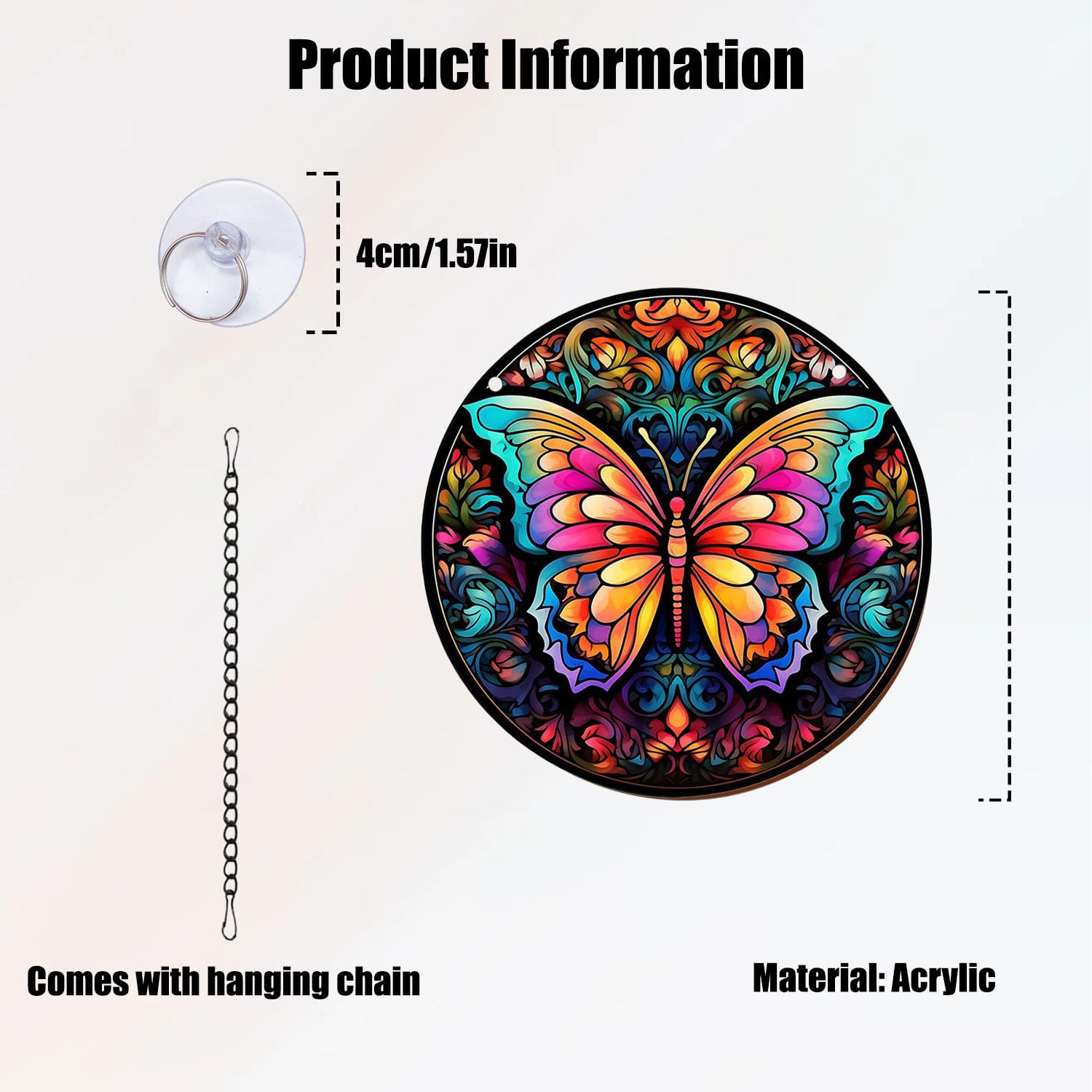 Clear Beveled Glass Caduceus Bevel Cluster